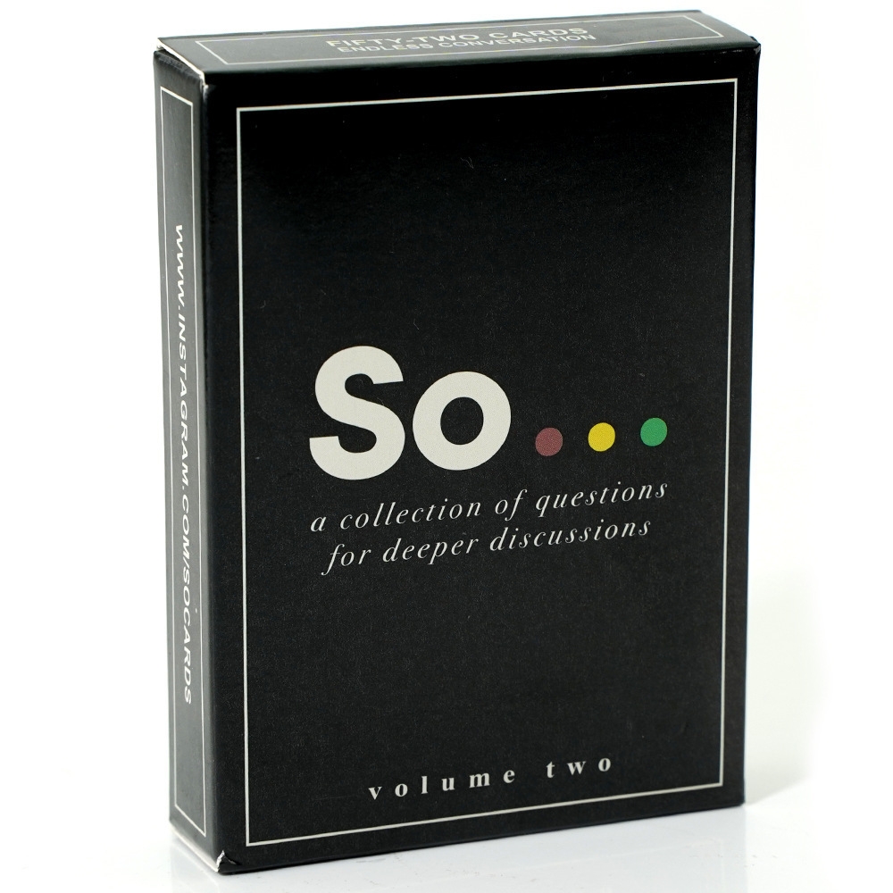 Board Game Question - 고품질 So 카드 대화 스타터-성인 및