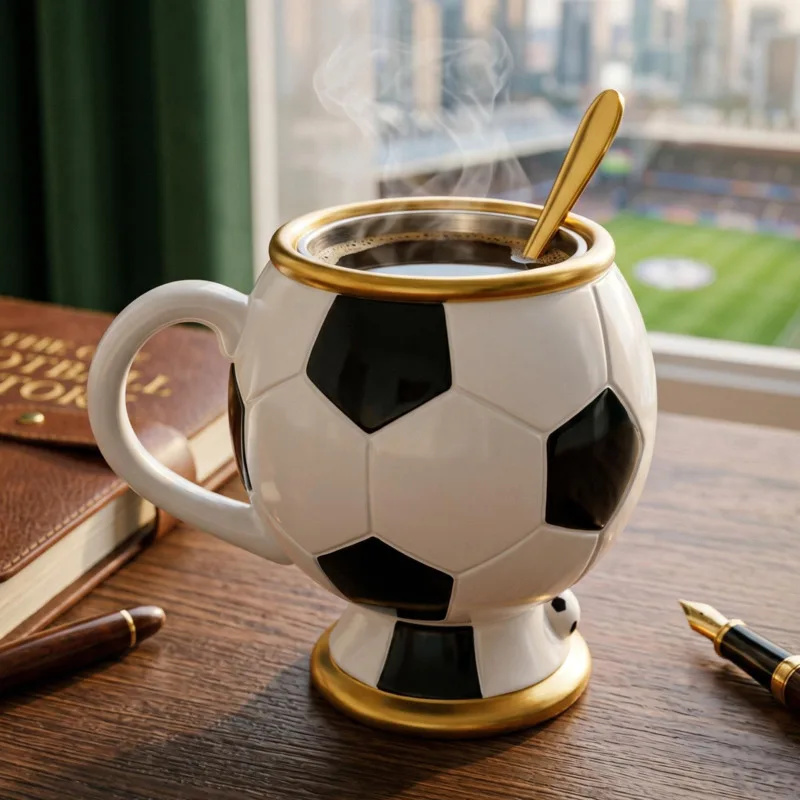 Board Game Football - 축구 커피 머그잔 레진 스테인리스 스틸