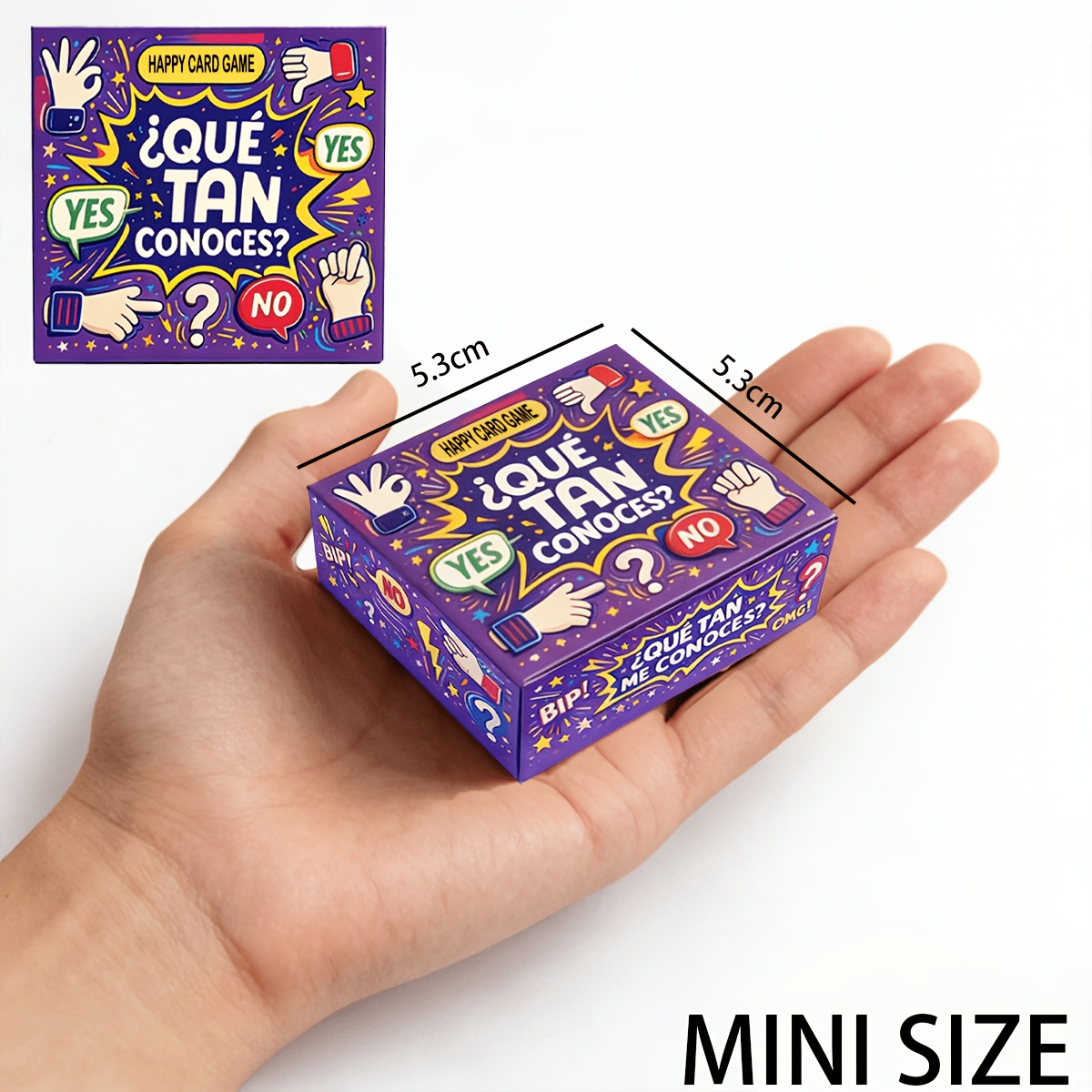미니 5cm 파티 질문 카드 게임 영어 스페인어 버전  - Board Game Question 리뷰 및 가격