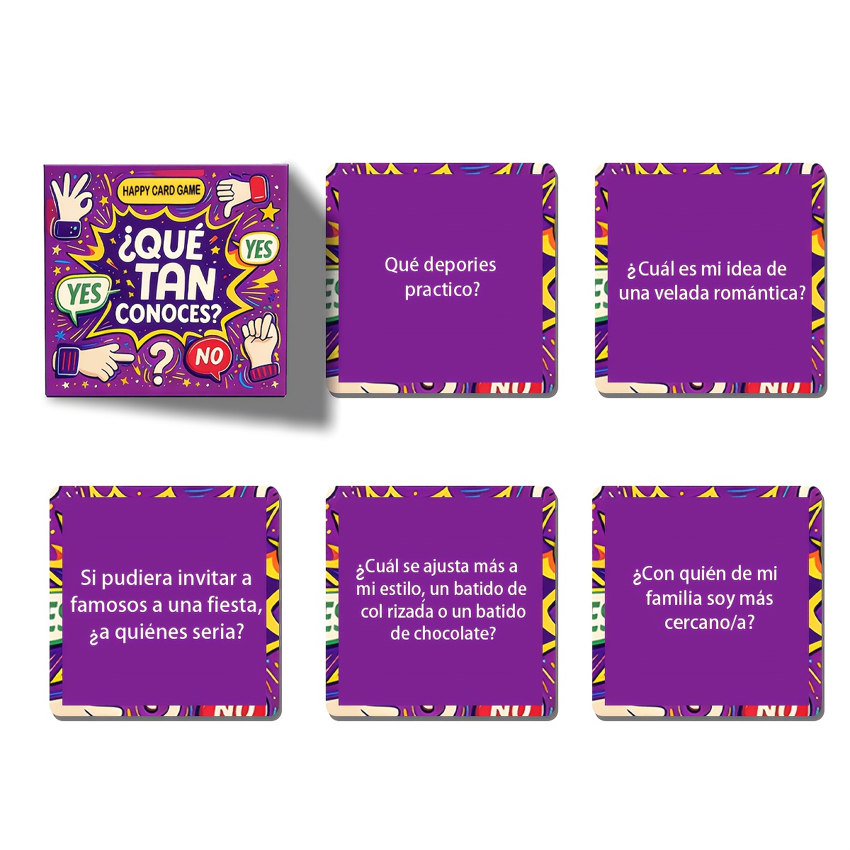 미니 5cm 파티 질문 카드 게임 영어 스페인어 버전  - Board Game Question 리뷰 및 가격