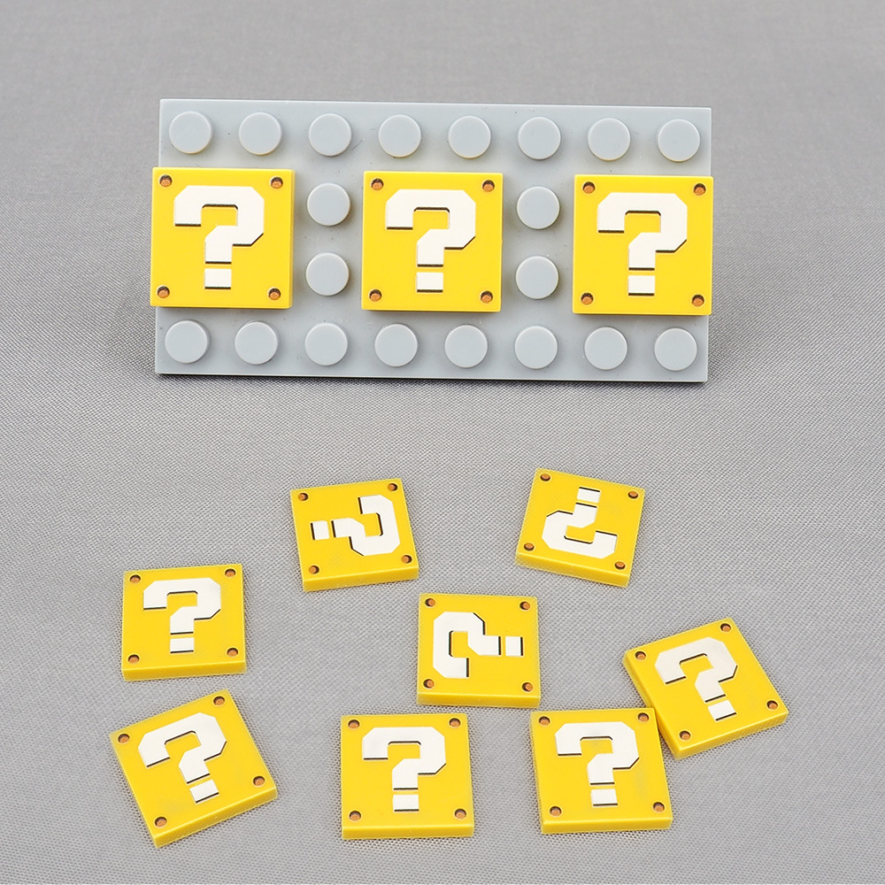 MOC 10PCS 물음표 3068 2X2 패턴 빌딩 블 - Board Game Question 리뷰 및 가격
