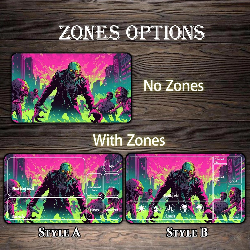 네온 좀비 아포칼립스 시티 플레이매트 호러 언데드 스켈 - Board Game Zombie 리뷰 및 가격